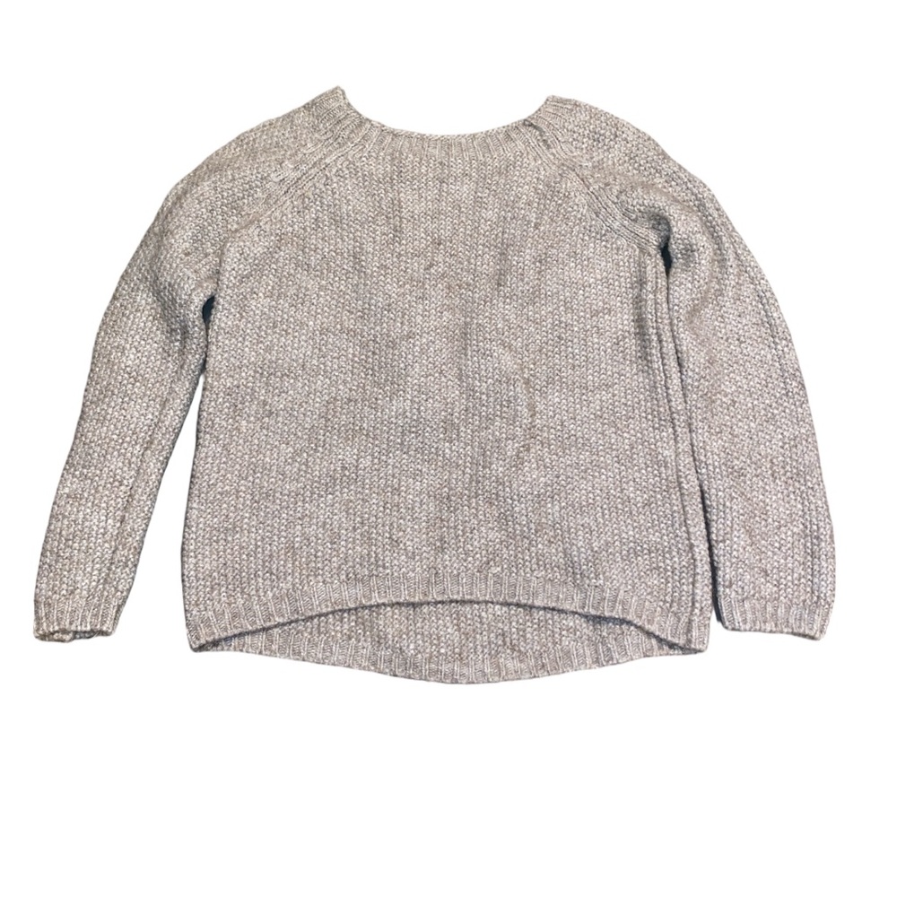 Benedetta B Women's Sweater Medium Brownish Gray Wool Alpaca Blend Knit Crewneck - Picture 2 of 6